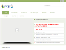 Tablet Screenshot of fasi.edu.br